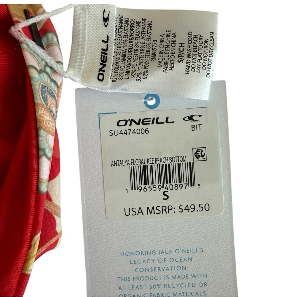 O’neill High Cut Floral Bikini Bottoms NWT - Picture 4 of 6